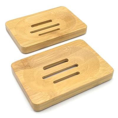 China Sustainable Bamboo Soap Dish Soap Holder Soap Saver for sale