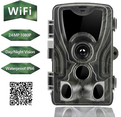 China Function Live Show Wild Trail Camera Wifi APP Control Hunting Cameras WiFi801B 24MP 1296P Night Vision Wildlife Photo Traps for sale