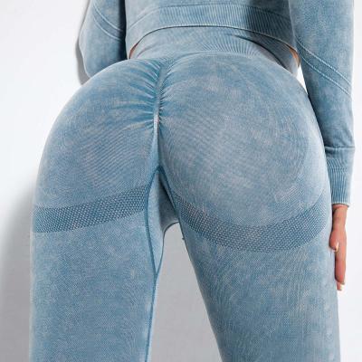 China High Quality Viable Waist Women Workout Fitness Apparel Gym Wear Amazon Tiktok Leggings for sale