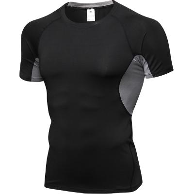 China 2021 Hot Selling QUICK DRY Sports Running Short Sleeve Training Sweat Drying Breathable Stretch Tight T-Shirt for sale