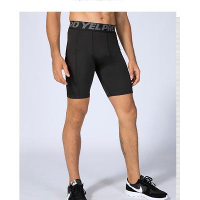 China Custom Sports Anti-Wrinkle Logo Mens Gym Abbreviations Running Training Sweating Quick Dry Side Pocket With Stretch Shorts for sale