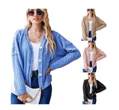 China Latest Fashion Knitwear Cashmere Lady Long Sleeve Crop Breathable Design Knitted Women Cardigan Sweater for sale