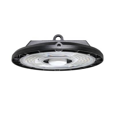 China WAREHOUSE GARAGE 100W 150W 200W ETL DLC CE Die Cast Aluminum IP66 IK08 Motion Sensor Dimmable UFO Led High Bay Light for sale