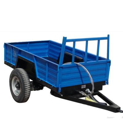 China Single-axle farm trailer rear dumping trailer 1.5 ton farm trailer price in india philippines indonesia malaysia for sale