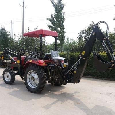 China Best price style mini garden farm LW-3 small 30hp tractor 3 point PTO mounted hydraulic loader backhoe drill attachment for sale for sale