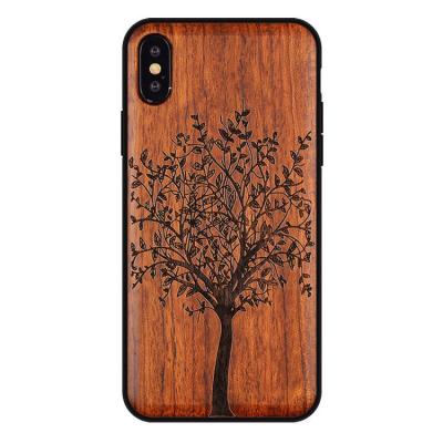 China Fanshion Custom Logo Woody Material TPU Shockproof Empty Cell Phone Wood Case For IPhone 11pro max For Samsung s20 s20plus for sale