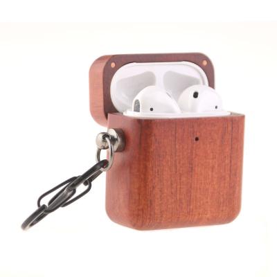 China Wholesale Eco-friendly 2021 TWS Earphone Smooth Wooden Case For Airpod for sale