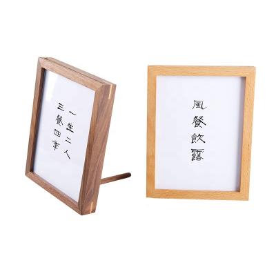 China 8 Inch 6 Inch Fashionable Creative Wood Picture Frame Black Walnut Tabletop Acrylic Log Custom Wholesale 10 Inch Picture Frame Solid Wood for sale