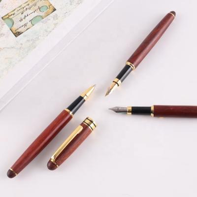 China Signature Wooden Pen China Factory Direct Sales Safflower Ball Pen Handmade Solid Wood Custom Logo for sale