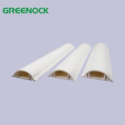 China Electrical Wires Installation Electrical Wire Plastic White Channel Curved Decorative PVC Wire Trunking for sale