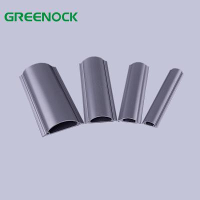 China Electrical Wires Installation Trunking Conduit Height Cable Channel Arc PVC Floor Solid Plastic Trunking for sale