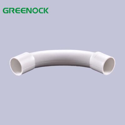 China Electrical Bending Electrical Wires Installation Free Samples PVC Tubing Elbow Pipe Accessories for sale