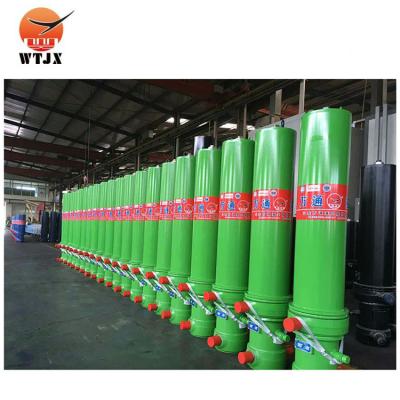 China High quality carbon steel telescopic hydraulic cylinder for dump trailer/tipping truck on best sale for sale