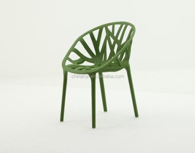 China Outdoor leisure chair green color restaurant factory chair PP-141A for sale