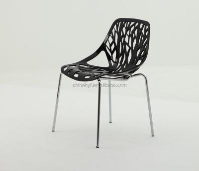 China Hot Sale Modern High Quality Modern Plastic Tree Leisure PP-124C Lace Chair for sale