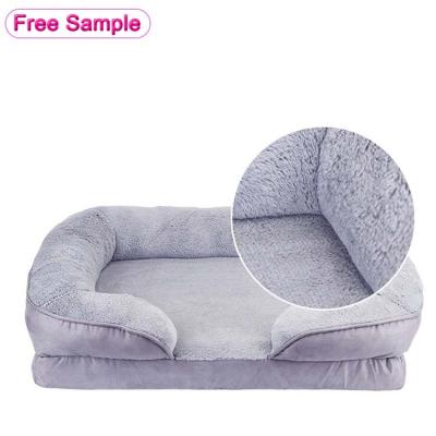 China Removable Cover Small Extra Large Medium Medium Memory Foam Orthopedic Dog Couch Memorial Bed Sofa Manufacturer for sale