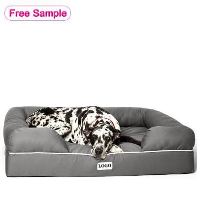 China Small Medium Large Memorial Travel Memory Foam Orthopedic Waterproof Pet Beds and Accessories for Puppy for sale