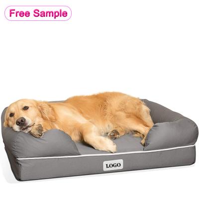 China Hot Small Extra Large Medium Travel Orthopedic Memory Foam Dog Couch Memorial Bed Sofa Manufacturer for sale