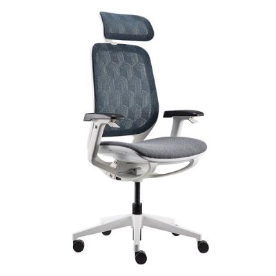 Cina Ergo sedia bianca di compito con il poggiacapo Mesh Revolving Ergonomic Office Chair in vendita