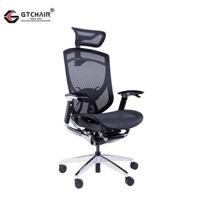 China Ergo Manager Adjustable Office Chair Mesh Executive With Headrest for sale