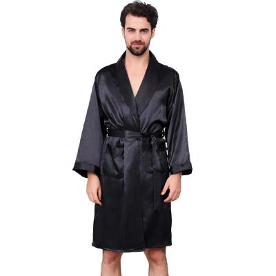 China Wholesale QUICK DRY adult silk luxurious sleepwear long robe satin long sleeve plus size pajamas for men for sale