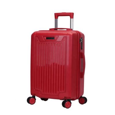 China Fashion 360 Degree 4 Wheels Rotative Luggage 4 Set Lightweight Luggage PP Suitcase Trolley Moving Bags for sale