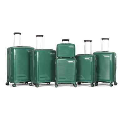 China PP 20 22 24 26 28 Cheapest Design 4 Inch Trolley Case Factory Price New Spinner Wheel Suitcase PP Luggage Sets for sale