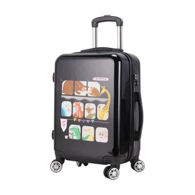 China School\long distance travel\etc. Custom Printing Suitcase Cabin Trolley Bag ABS Guangzhou Branded Luggage Bags Quality Luggage With Pictures for sale