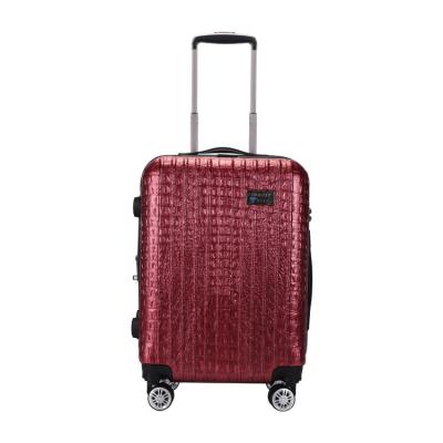 China New Fashion Custom 360 Degree Shell Trolley Crocodile Pattern Hard PC Hard Luggage Hard Shell for sale