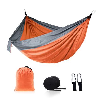 China OEM 210T Nylon Parachute Camping Tent Hammock Convenient Outdoor Single Rise Portable Seam Double Hanging Bed for sale