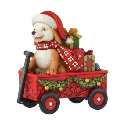 China Christmas decoration manufacturers hot sales European and American rural lifestyle car resin toy handmade decorations for sale