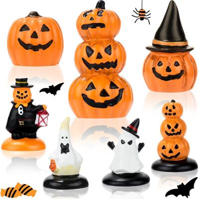 China Christmas Decoration 2022 New Design Halloween Party Pumpkin Fairy Halloween Garden Party Resin Decorations for sale