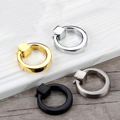 China RE-1036 New arrival drawer knobs gold color O-ring style Zinc Alloy Cabinet handles and pulls for home for sale