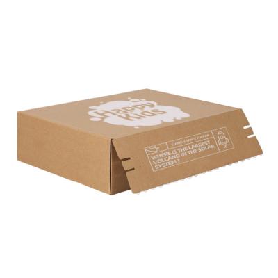 China Custom materials factory price good materail recycled kraft brown kraft paper corrugated ad box for sale