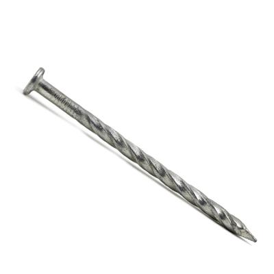 China Bulk Pan Head Wholesale Custom Sizes Spiral Spike Nails Pan Head Zinc Zoated Twisted Nails for sale