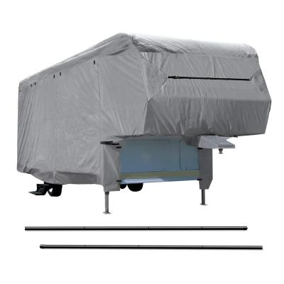 China RV Cover RV Covers 29-33 5th Wheel RV Camper RV Waterproof Outdoor Gray Thick Layers Travel Cover Motorhome Easy Tailer 6 Class B Cover for sale