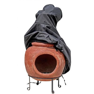 China 210D/300D/420D/600D Polyester Fabric 210D/300D/420D/600D Waterproof Dustproof Outdoor Chiminea Chiminea Cover Patio Chiminea Cover Fire Mine Furniture Cover Durable for sale