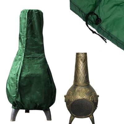 China Waterproof Four-season Mine Heater Fireplace Cover Polyester Fabric Oxford Garden Furniture Protection Chiminea Patio Chiminea Dustproof Cover for sale