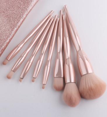 China Free Sample 8pcs Makeup Set Professional Makeup Brush Set Full Set Of Brushes for sale