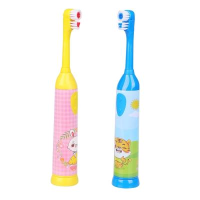 China 2021 Newest Lovely Children's Electric Toothbrush Replacement Brush Head Battery Operated Child Electric Toothbrush for sale