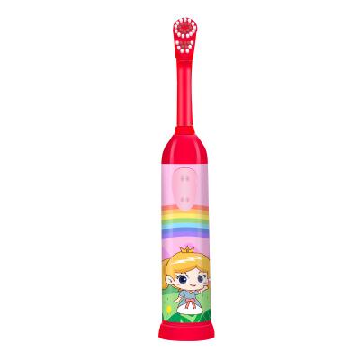 China Best Selling KHET007-C Children's Electric Toothbrush Battery Operated Child Deep Cleaning Electric Toothbrush for sale