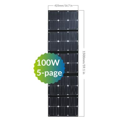 China Outdoor Portable Folding Power Solar Panel Power Charger 40W 80W 100W Foldable Solar Panel FEPM-100NP for sale