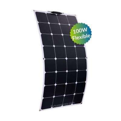 China off-grid solar panel 100W 120W 160W caravan solar panel thin film flexible solar panel for sale