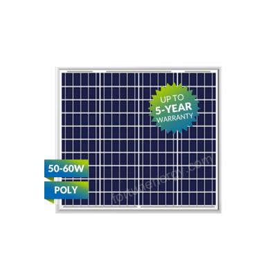 China Off-Grid System 5bb 30W 50W 60W 80W 100W Polycrystalline Solar Panel 12V 18V Solar PV Module for sale