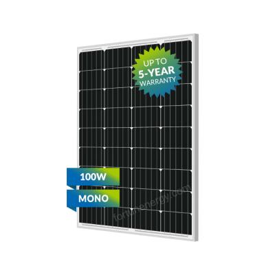 China Solar Panel 100W Mono Solar Panel 100W PV Module High Quality Sola Panel Solar System High Quality Solar Panel 120W Pv Solar Power 4mm2 for sale