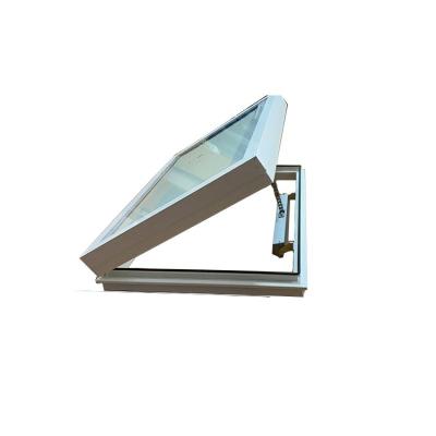 China Swing Open Style Electric Aluminium Roof Window Skylight for White Aesthetics for sale