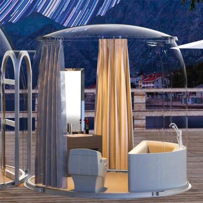 China Aluminum Structure Sun Room Dome House with Star View and PC Board Modular Assembly for sale