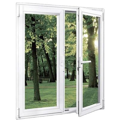 China Plastic UPVC Frame Garden Style Casement Windows for Modern Homes in Modern Design for sale