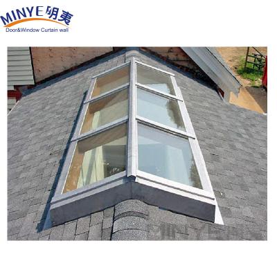 China Villa Aluminum Skylight Window with Flashing Design and Low-E Double Tempered Double Glazed Glass for sale