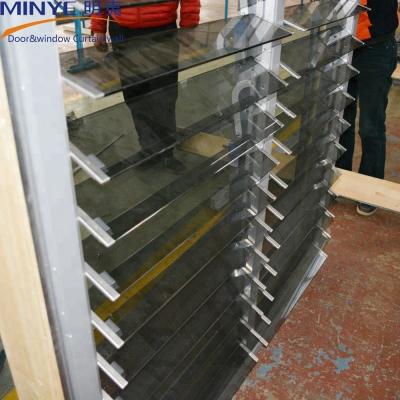 China Powder Coating Aluminum Alloy Soundproof Louver Windows for Commercial Buildings for sale